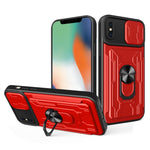 Custodia scorrevole con slot carte per iPhone XS