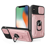 Custodia scorrevole con slot carte per iPhone XS