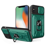 Custodia scorrevole con slot carte per iPhone XS