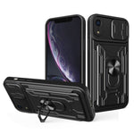 Custodia scorrevole con slot carte per iPhone XS