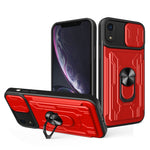 Custodia scorrevole con slot carte per iPhone XS
