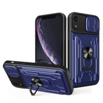 Custodia scorrevole con slot carte per iPhone XS