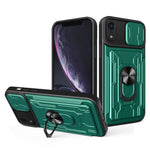 Custodia scorrevole con slot carte per iPhone XS