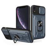 Custodia scorrevole con slot carte per iPhone XS