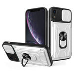 Custodia scorrevole con slot carte per iPhone XS