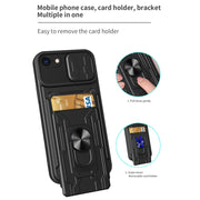 Custodia per telefono con scheda Camshield scorrevole, For iPhone 7 / 8 / SE 2022 / SE 2020, For iPhone 7 Plus / 8 Plus