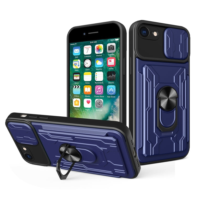 Custodia scorrevole con slot carte per iPhone 7/8/SE