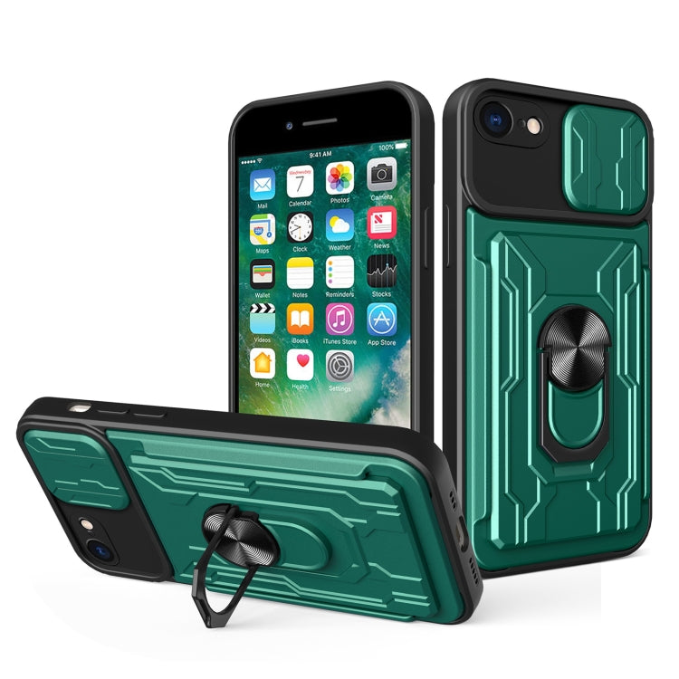Custodia scorrevole con slot carte per iPhone 7/8/SE