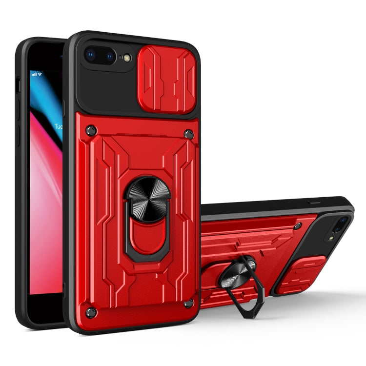 Custodia scorrevole con slot carte per iPhone 7/8/SE