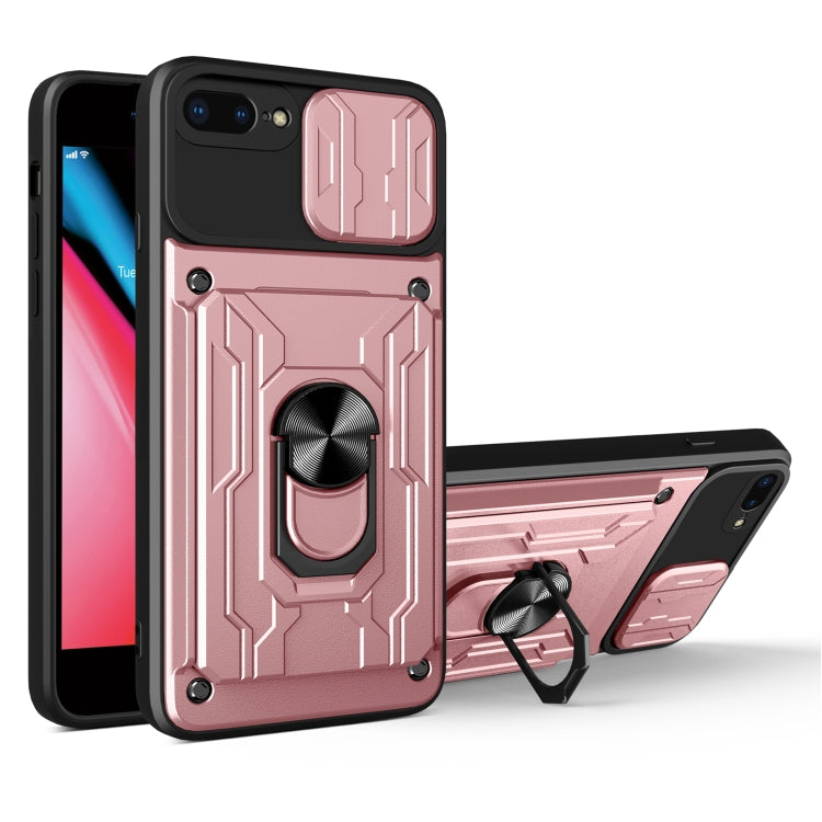 Custodia scorrevole con slot carte per iPhone 7/8/SE