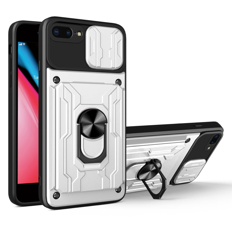 Custodia scorrevole con slot carte per iPhone 7/8/SE
