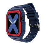 Cinturino integrato bicolore per la serie Apple Watch, 7 41mm / 6&SE&5&4 40mm / 3&2&1 38mm, 7 45mm / 6&SE&5&4 44mm / 3&2&1 42mm