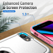 Custodia per telefono con supporto per PC + TPU per impieghi gravosi Pioneer Armor, For iPhone SE 2022 / SE 2020 / 8 / 7, For iPhone 8 Plus / 7 Plus