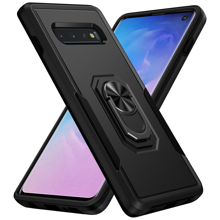 Custodia per telefono con supporto per PC + TPU per impieghi gravosi Pioneer Armor, For Samsung Galaxy S10, For Samsung Galaxy S10+