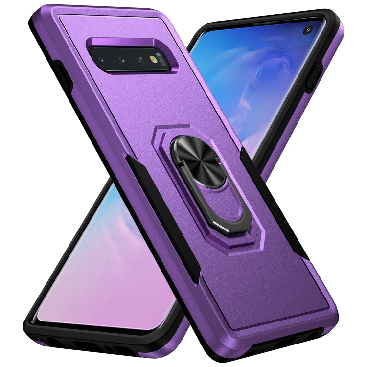 Custodia per telefono con supporto per PC + TPU per impieghi gravosi Pioneer Armor, For Samsung Galaxy S10, For Samsung Galaxy S10+