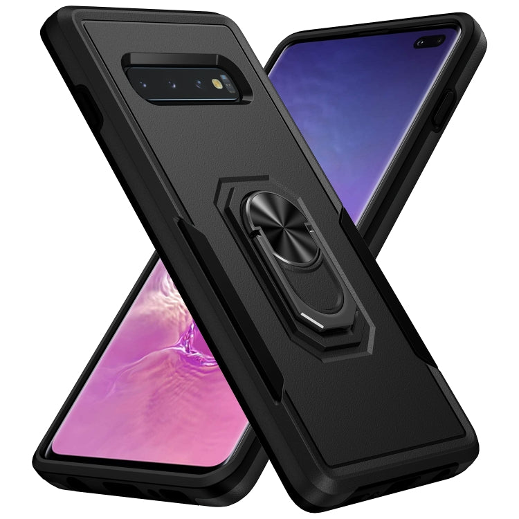 Custodia per telefono con supporto per PC + TPU per impieghi gravosi Pioneer Armor, For Samsung Galaxy S10, For Samsung Galaxy S10+