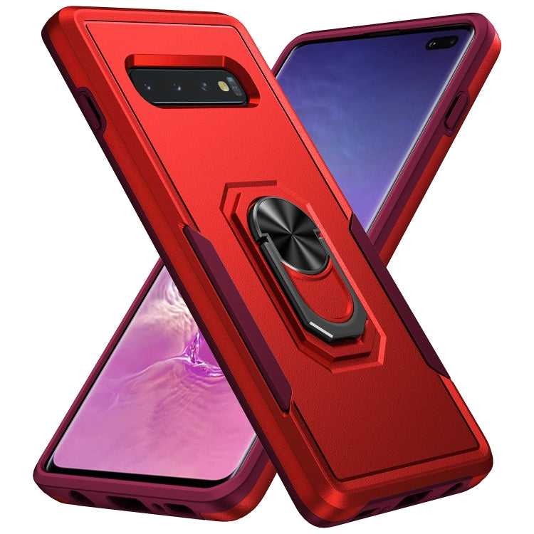 Custodia per telefono con supporto per PC + TPU per impieghi gravosi Pioneer Armor, For Samsung Galaxy S10, For Samsung Galaxy S10+