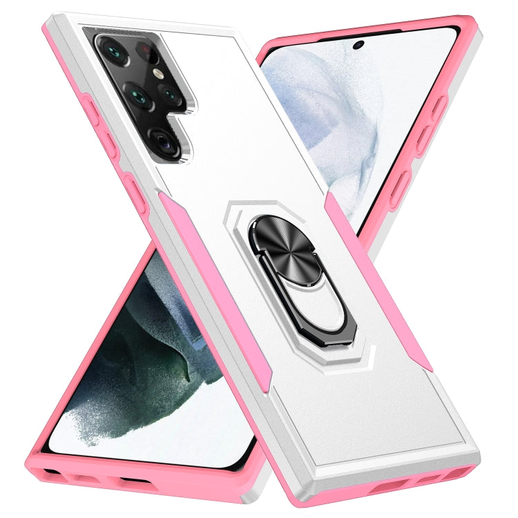 Custodia per telefono con supporto per PC + TPU per impieghi gravosi Pioneer Armor, For Samsung Galaxy S22 Ultra 5G