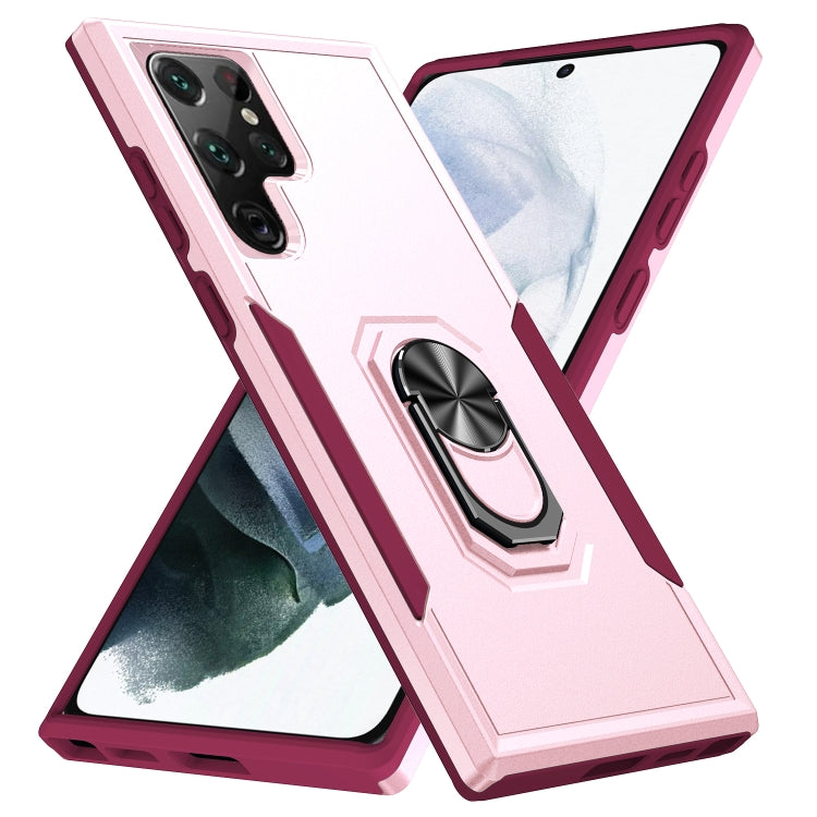 Custodia per telefono con supporto per PC + TPU per impieghi gravosi Pioneer Armor, For Samsung Galaxy S22 Ultra 5G