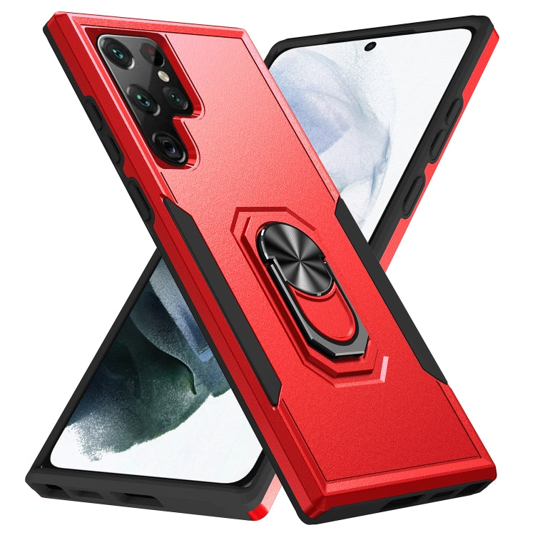 Custodia per telefono con supporto per PC + TPU per impieghi gravosi Pioneer Armor, For Samsung Galaxy S22 Ultra 5G