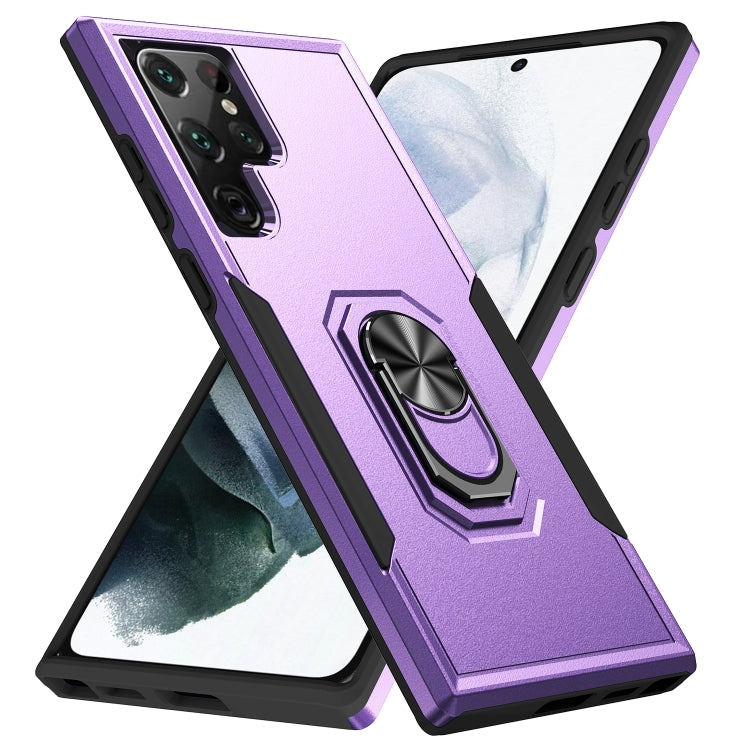 Custodia per telefono con supporto per PC + TPU per impieghi gravosi Pioneer Armor, For Samsung Galaxy S22 Ultra 5G
