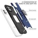Armatura magnetica TPU + custodia per telefono con supporto per PC, For Motorola Moto G Pure, For Xiaomi Redmi Note 11, For Samsung Galaxy A03 164mm, For Samsung Galaxy A13 5G, For Samsung Galaxy A33 5G