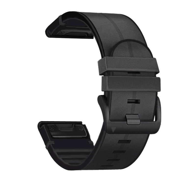Cinturino in silicone + pelle a sgancio rapido, For Garmin Fenix 7, For Garmin Fenix 7X