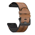 Cinturino in silicone + pelle a sgancio rapido, For Garmin Fenix 7, For Garmin Fenix 7X