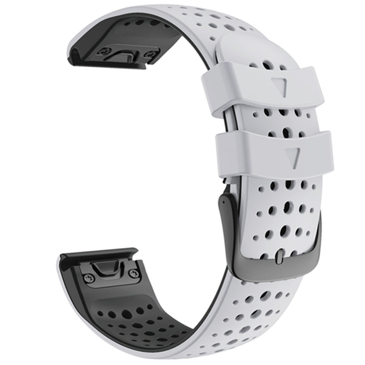 Cinturino in silicone a sgancio rapido bicolore, For Garmin Fenix 7, For Garmin Fenix 7X