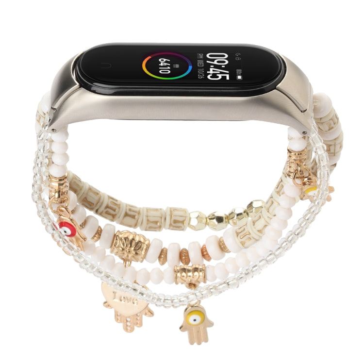 Cinturino con cinturino in rilievo stile Mori, For Xiaomi Mi Band 3 & 4, For Xiaomi Mi Band 5 & 6