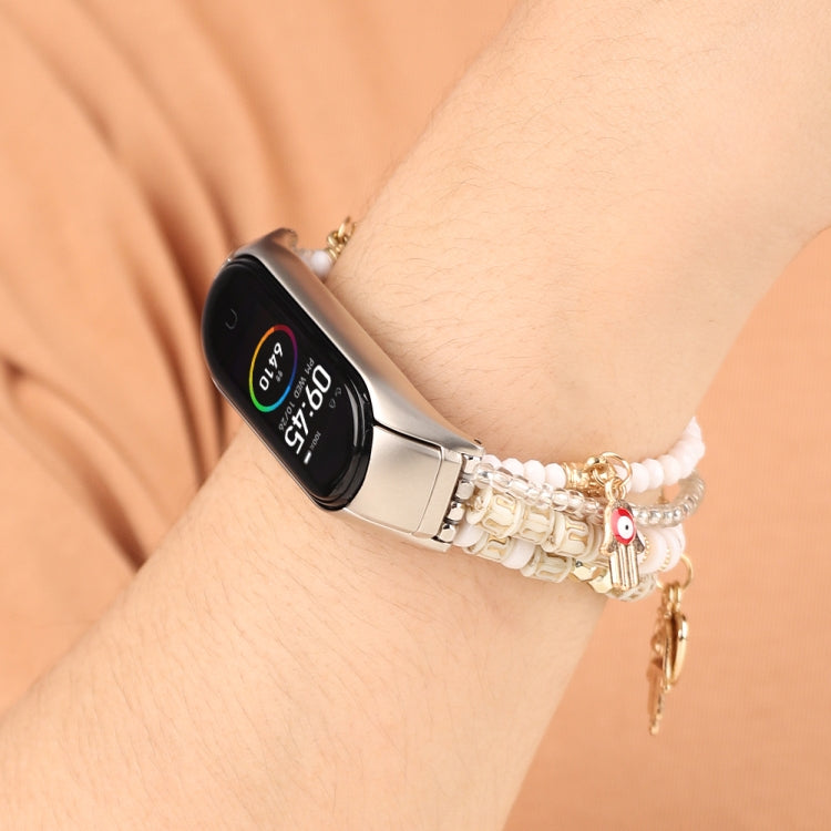 Cinturino con cinturino in rilievo stile Mori, For Xiaomi Mi Band 3 & 4, For Xiaomi Mi Band 5 & 6