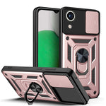 Cover per fotocamera scorrevole Design Custodia per telefono in TPU + PC, For Samsung Galaxy A03 Core