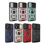 Cover per fotocamera scorrevole Design Custodia per telefono in TPU + PC, For Samsung Galaxy A03 Core