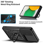 Cover per fotocamera scorrevole Design Custodia per telefono in TPU + PC, For Samsung Galaxy A03 Core