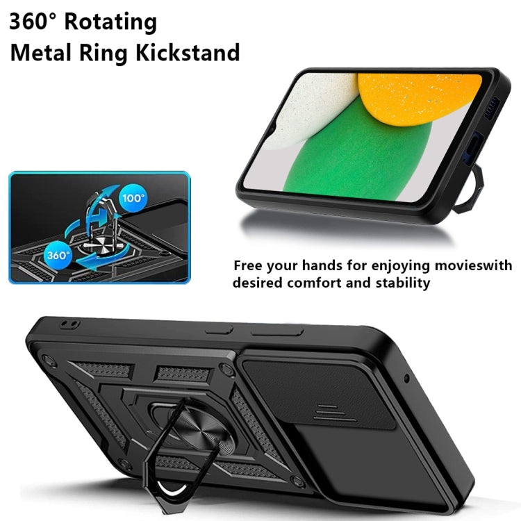 Cover per fotocamera scorrevole Design Custodia per telefono in TPU + PC, For Samsung Galaxy A03 Core