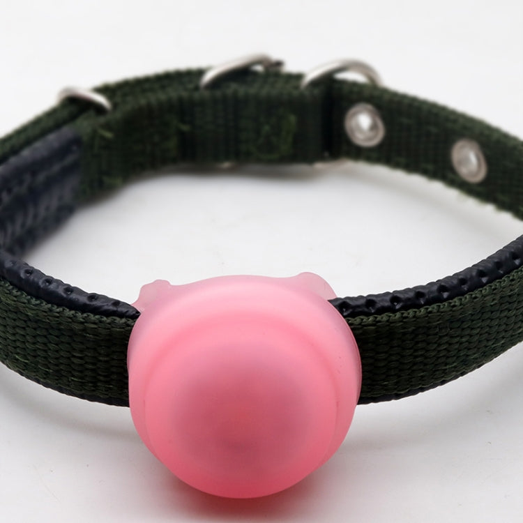 Custodia in silicone per AirTag con luce e collare