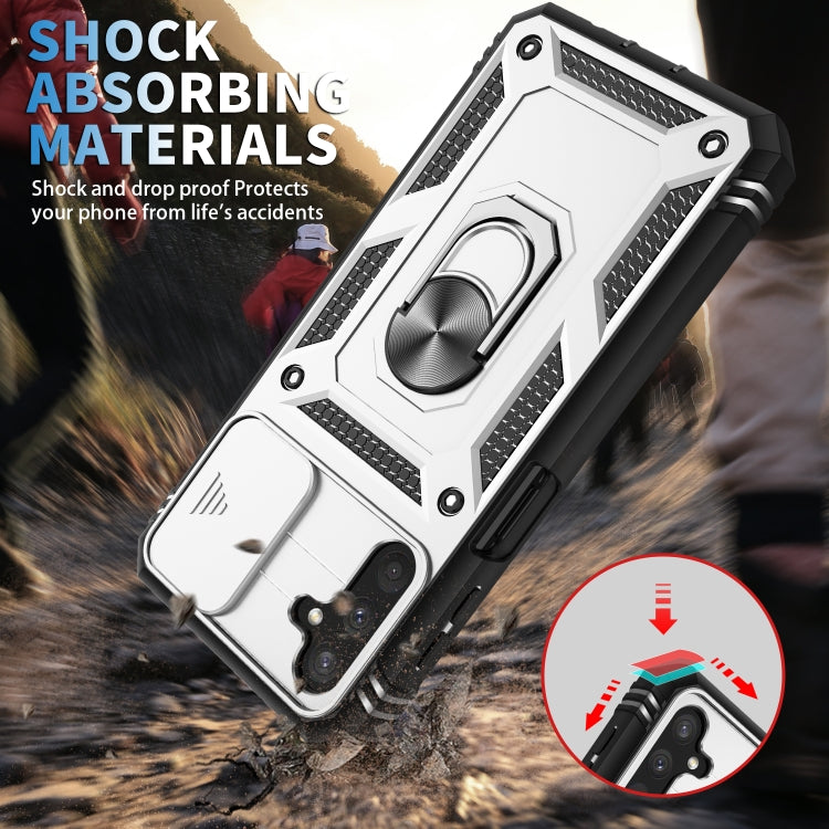 Cover per fotocamera scorrevole Design TPU + Custodia protettiva per PC, For Samsung Galaxy A13 5G