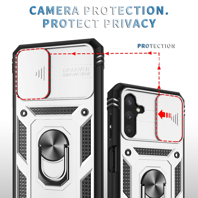Cover per fotocamera scorrevole Design TPU + Custodia protettiva per PC, For Samsung Galaxy A13 5G