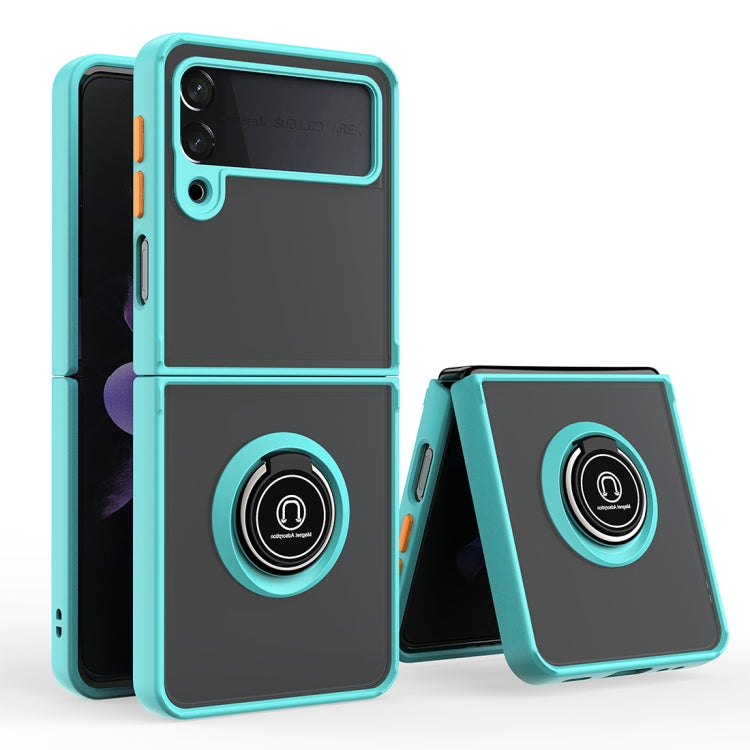Custodia per telefono con supporto per PC + TPU serie Q Shadow 1, For Huawei P50 Pocket, For Samsung Galaxy Z Flip 3 5G
