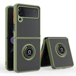 Custodia per telefono con supporto per PC + TPU serie Q Shadow 1, For Huawei P50 Pocket, For Samsung Galaxy Z Flip 3 5G