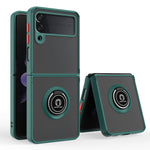 Custodia per telefono con supporto per PC + TPU serie Q Shadow 1, For Huawei P50 Pocket, For Samsung Galaxy Z Flip 3 5G