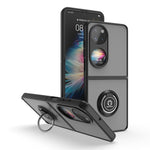 Custodia per telefono con supporto per PC + TPU serie Q Shadow 1, For Huawei P50 Pocket, For Samsung Galaxy Z Flip 3 5G