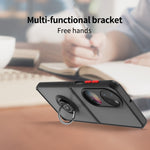 Custodia per telefono con supporto per PC + TPU serie Q Shadow 1, For Huawei P50 Pocket, For Samsung Galaxy Z Flip 3 5G