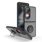 Custodia per telefono con supporto per PC + TPU serie Q Shadow 1, For Huawei P50 Pocket, For Samsung Galaxy Z Flip 3 5G