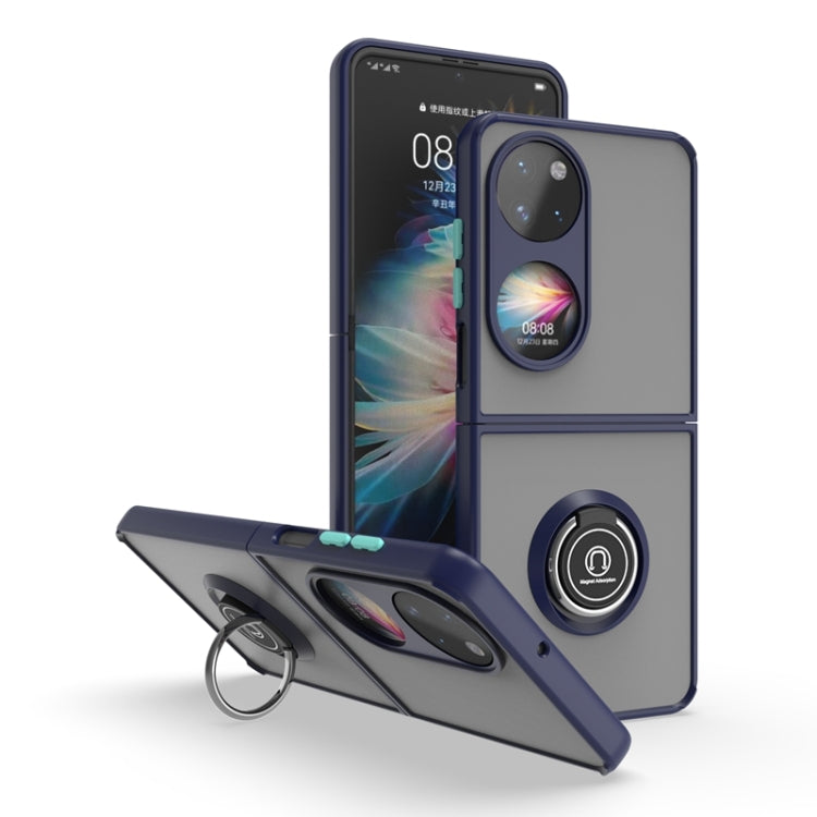Custodia per telefono con supporto per PC + TPU serie Q Shadow 1, For Huawei P50 Pocket, For Samsung Galaxy Z Flip 3 5G