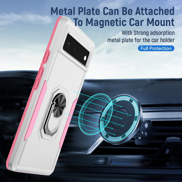 Custodia per telefono con supporto per PC + TPU per impieghi gravosi Pioneer Armor, For Google Pixel 6, For Google Pixel 6 Pro