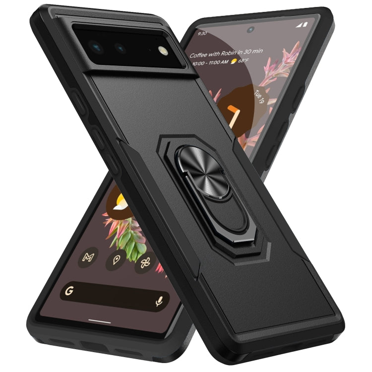 Custodia per telefono con supporto per PC + TPU per impieghi gravosi Pioneer Armor, For Google Pixel 6, For Google Pixel 6 Pro