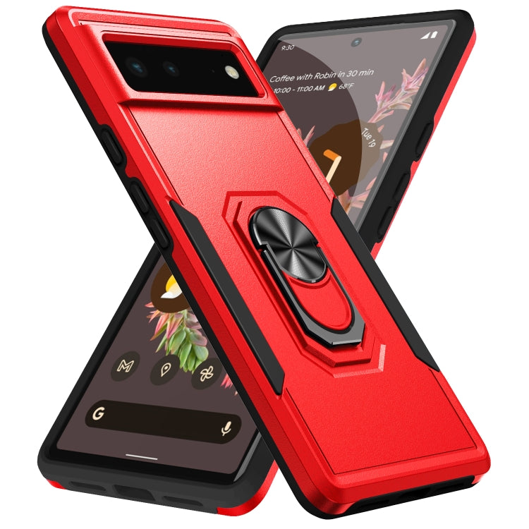 Custodia per telefono con supporto per PC + TPU per impieghi gravosi Pioneer Armor, For Google Pixel 6, For Google Pixel 6 Pro