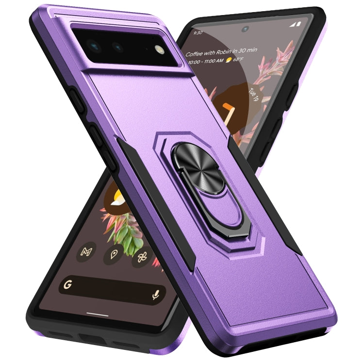 Custodia per telefono con supporto per PC + TPU per impieghi gravosi Pioneer Armor, For Google Pixel 6, For Google Pixel 6 Pro