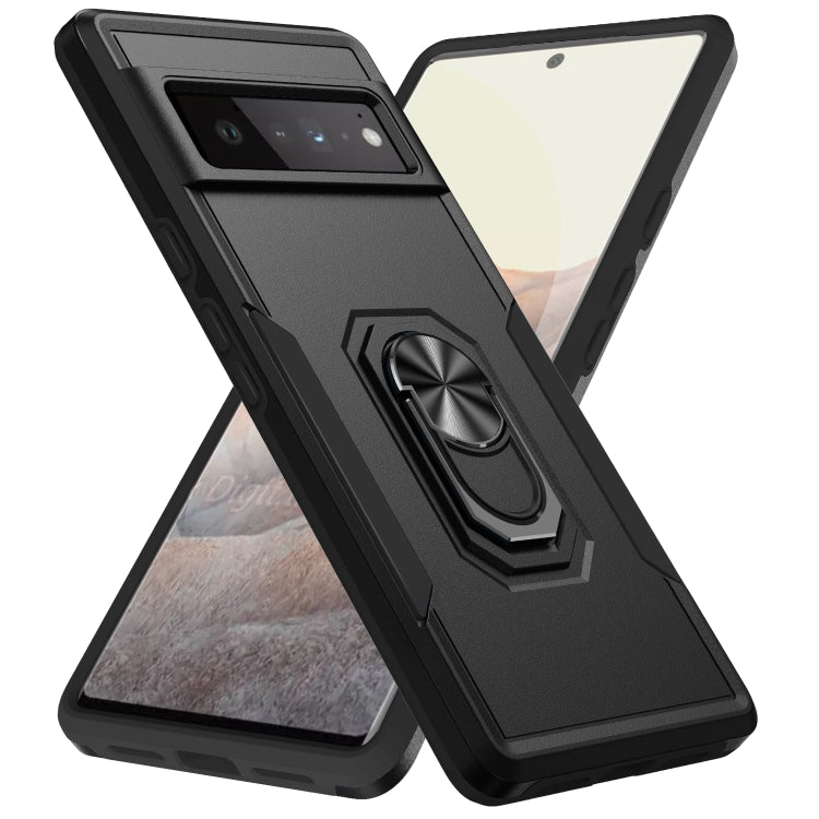 Custodia per telefono con supporto per PC + TPU per impieghi gravosi Pioneer Armor, For Google Pixel 6, For Google Pixel 6 Pro